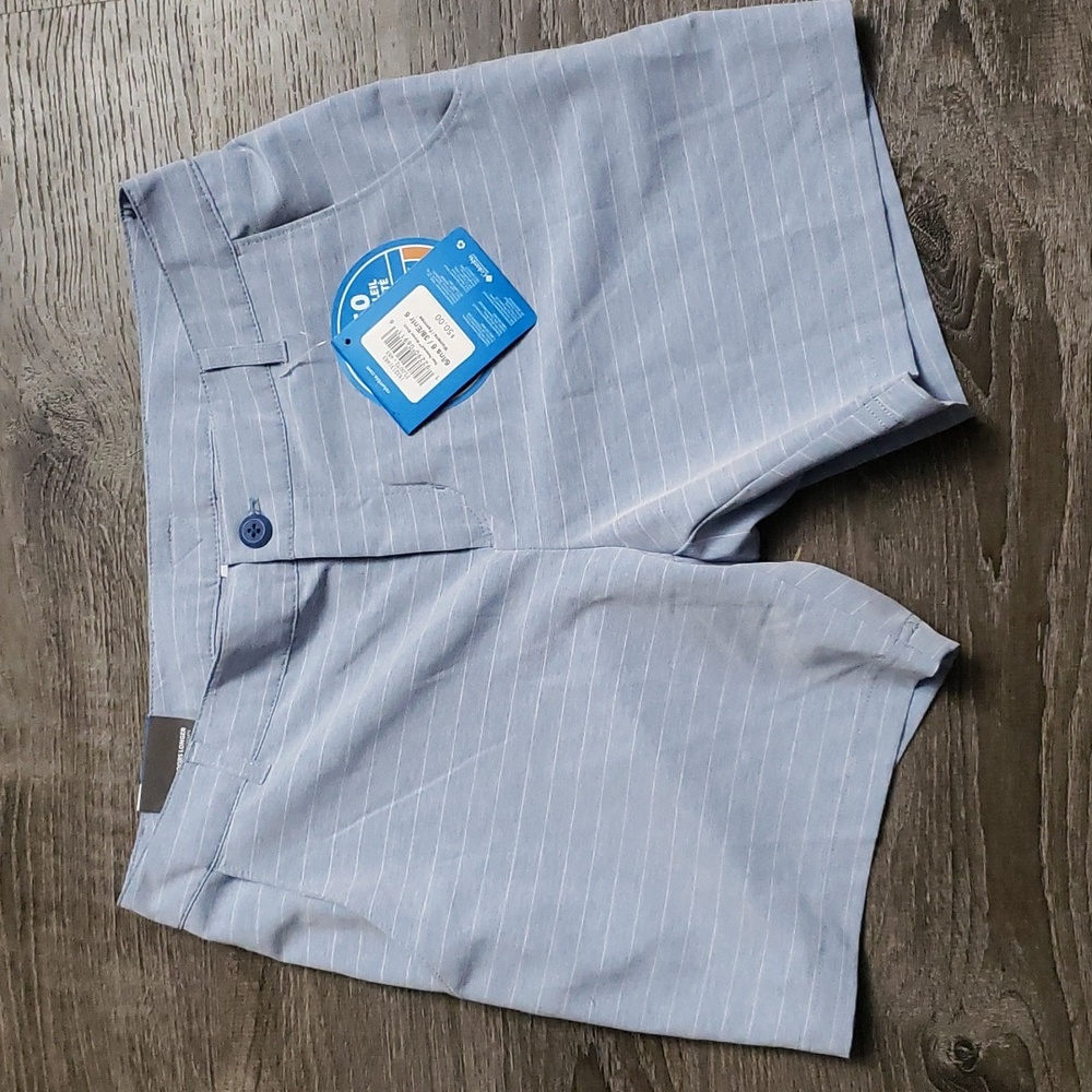 NWT Columbia PFG UPF 50 Reel Relaxed Horizontal Stripe 6in Shorts Sz 6